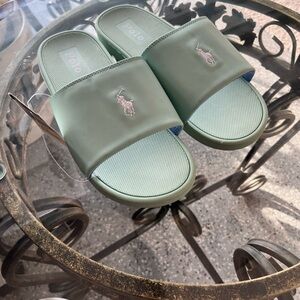 Polo by Ralph Lauren Green Slide Sandals